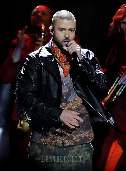 Justin Timberlake Super Bowl Halftime Show 2018 Leather Jacket - Click Image to Close