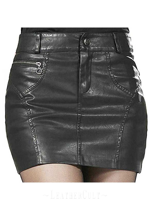 Rider Leather Skirt - # 161 - Click Image to Close