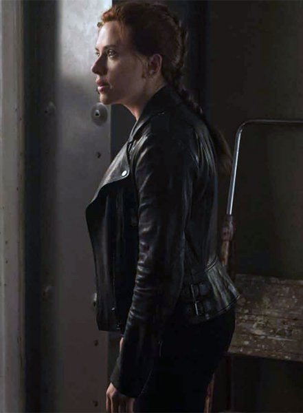 (image for) Scarlett Johansson Black Widow Leather Jacket