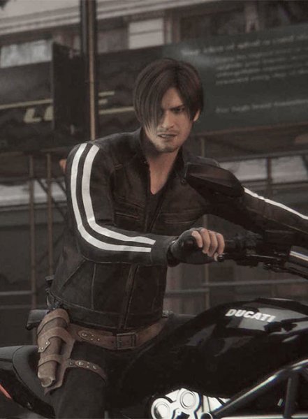 Leon Kennedy Resident Evil: Vendetta Leather Jacket