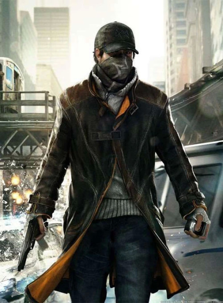 (image for) Aiden Pearce Watch Dog Leather Trench Coat