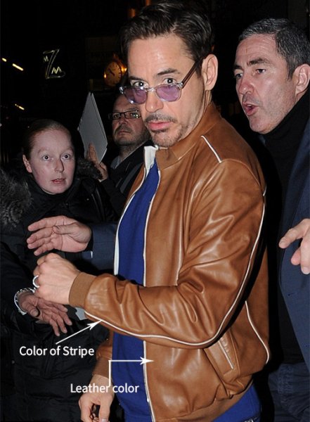 (image for) Robert Downey Jr. Leather Jacket
