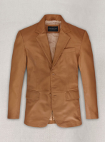 (image for) Soft Bella Brown Leather Blazer