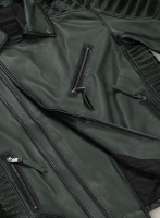 (image for) Charles Burnt Charcoal Leather Jacket