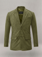 (image for) Woodland Green Suede Leather Blazer