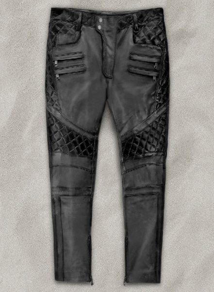 Outlaw Burnt Charcoal Leather Pants : LeatherCult: Genuine Custom ...