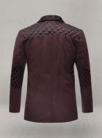 (image for) Harper Burnt Wine Leather Blazer