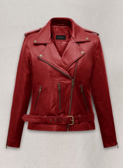 (image for) Emilia Clarke Last Christmas Leather Jacket