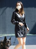 Ana De Armas Leather Dress