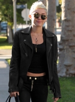 (image for) Miley Cyrus Leather Jacket