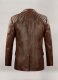Spanish Brown Harper Leather Blazer
