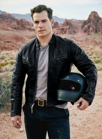 (image for) Henry Cavill Leather Jacket #2