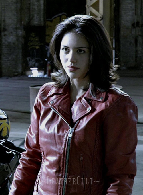 Alyssa Diaz Ben 10: Alien Swarm Leather Jacket - Click Image to Close