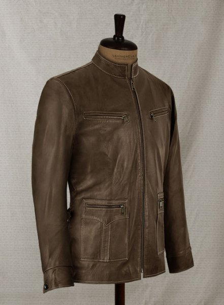 (image for) Soft Scottish Brown Washed&Wax Martin Lawrence Leather Jacket #2