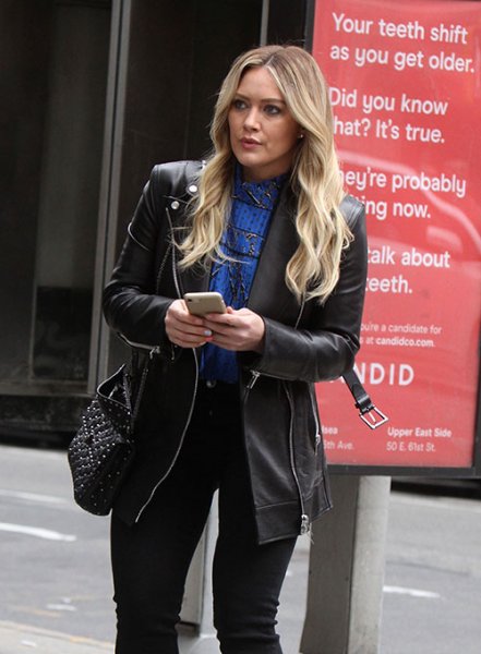Hilary Duff Younger Leather Trench Coat