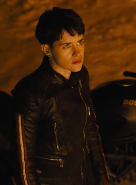 (image for) Claire Foy The Girl in the Spider\'s Web Leather Jacket #2