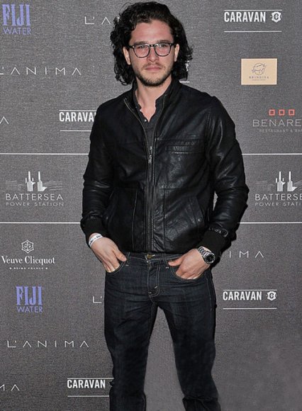 Kit Harington Battersea Annual Party Leather Jacket