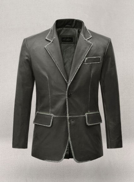 Tan Brown Leather Blazer : LeatherCult: Genuine Custom Leather Products,  Jackets for Men & Women