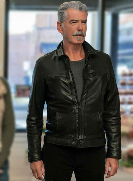 (image for) Pierce Brosnan The Out-laws Leather Jacket