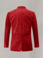 (image for) Soft Lava Red Suede Leather Blazer