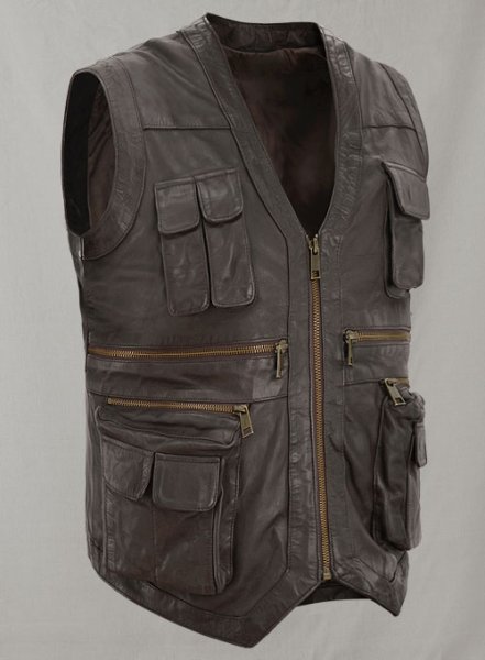 (image for) Soft Louis Brown Washed & Wax Chris Pratt Jurassic World Vest