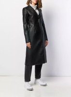 (image for) Beatrice Leather Trench Coat