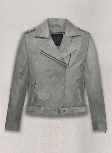Harbor Gray Leather Jacket # 246