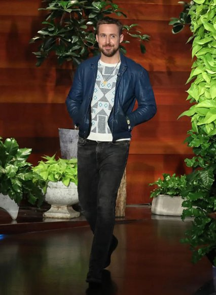 Ryan Gosling Leather Jacket #1