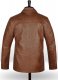 Brown Ostrich Leather Hipster Jacket #2