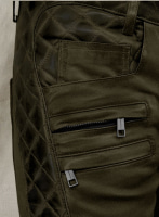 (image for) Outlaw Burnt Olive Leather Pants