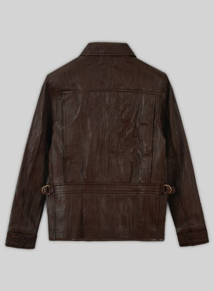 (image for) Wrinkled Brown Bruce Willis Surrogates Leather Jacket