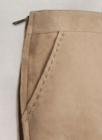 (image for) Dusty Beige Suede Basic Leather Skirt # 153