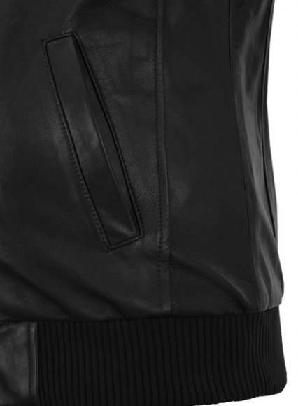 (image for) Classic Bomber Leather Jacket