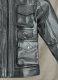Metallic Lurex Gray Leather Jacket # 235