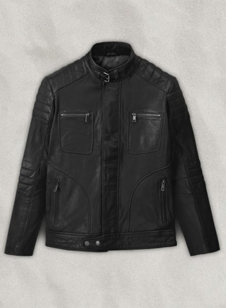 (image for) Firefly Moto Black Biker Leather Jacket