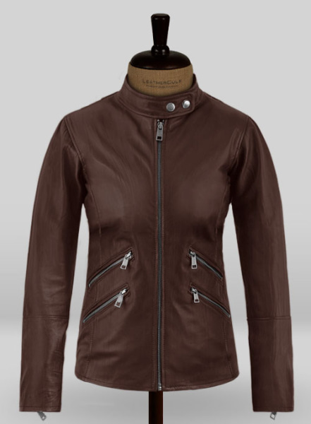 (image for) Rover Brown Danika Yarosh Jack Reacher Leather Jacket