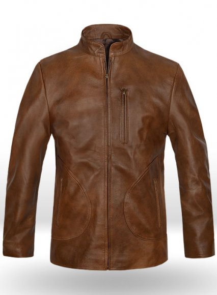 Spanish Brown Rampage Dwayne Johnson Leather Jacket