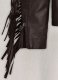 Soft Brown Washed & Wax Kendall Jenner Leather Jacket #3