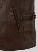 (image for) Wrinkled Brown Bruce Willis Surrogates Leather Jacket