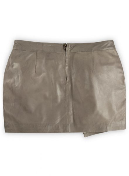 Croma Gray Wax Gypsy Leather Skirt - # 196