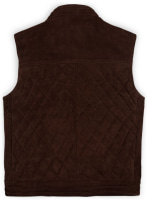 (image for) Soft Dark Brown Suede Leather Vest # 324