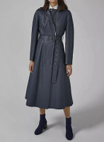(image for) Thora Leather Long Coat