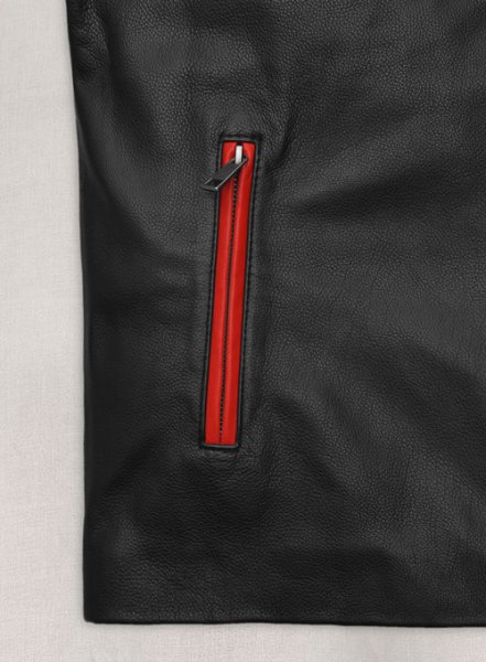 (image for) Striped Rocker Leather Jacket