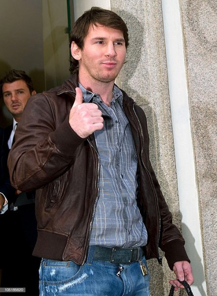 Lionel Messi Leather Jacket #1