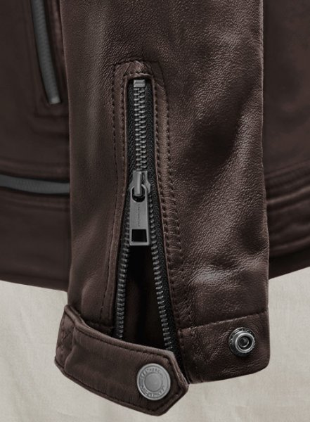 Ironwood Brown Biker Leather Jacket