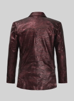 (image for) Croc Antique Rose Leather Blazer