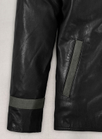 (image for) Soft Rich Black Washed & Wax Jackie Chan Leather Jacket