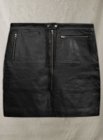 (image for) Black Claremont Leather Skirt - # 417 - XL Regular