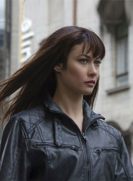 Olga Kurylenko Momentum Leather Jacket