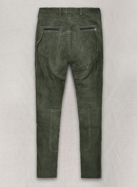 (image for) Vintage Italian Olive Leather Biker Jeans - Style #505